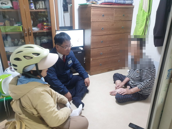 서구 공한수 청장이 직접 방문, 동행(서구청 제공)