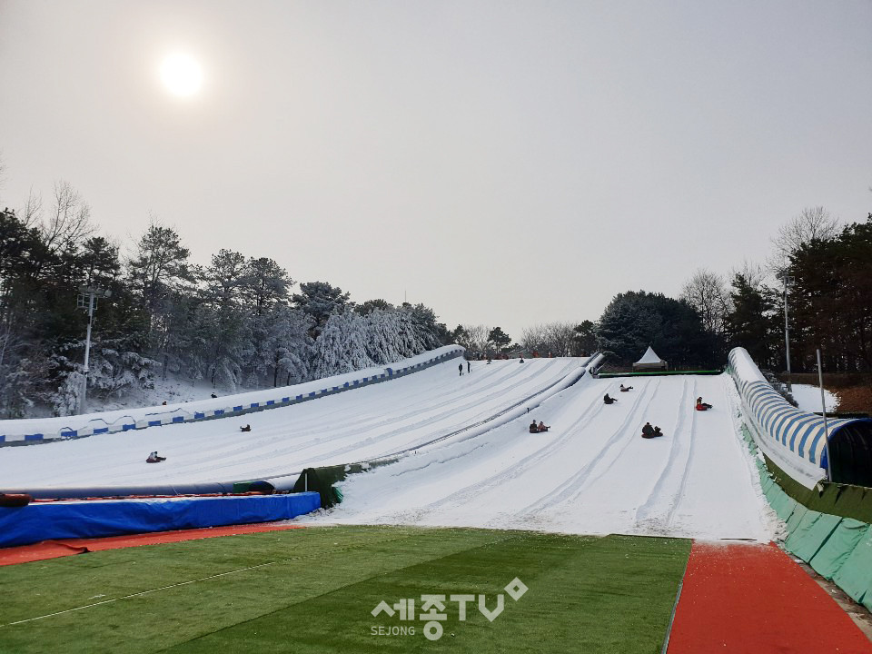 상록리조트 눈썰매장 모습.(사진제공=상록리조트)