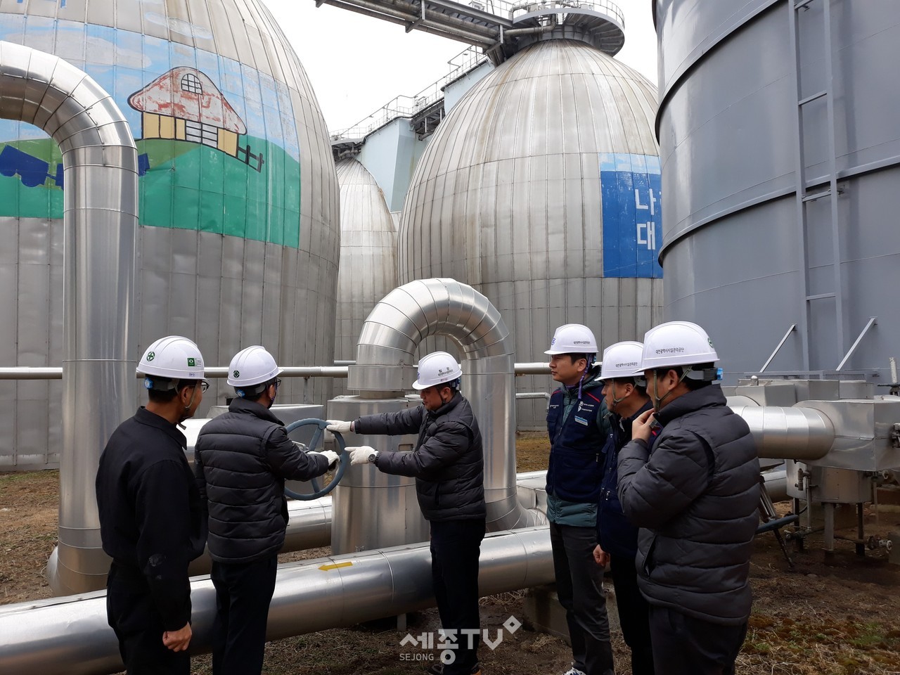 대전하수처리장, 가스밸브 점검. (사진제공=대전시설관리공단)