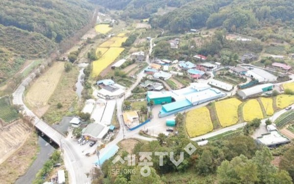 북면 전곡리 마을 전경. (사진제공=천안시청)