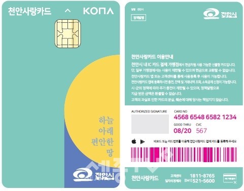 천안사랑카드 시안.