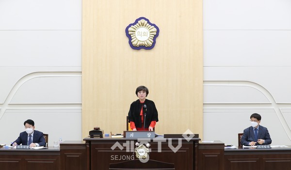 제254회 정례회 개회 모습.(사진제공=동구의회)