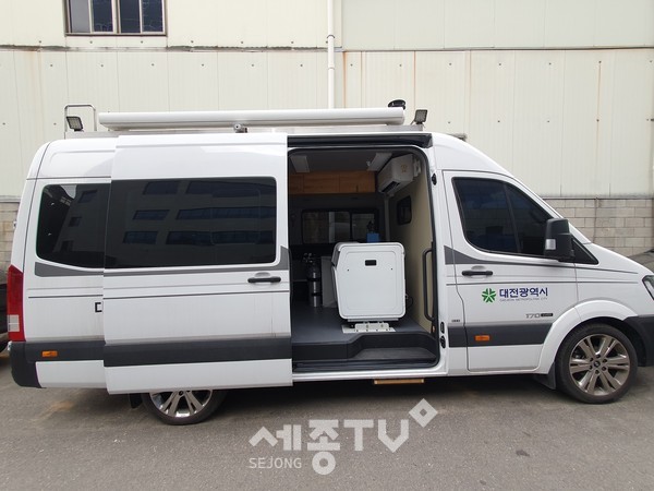 대전시, 산업단지 악취 민원 24시간 신속처리(대기오염측정차량)