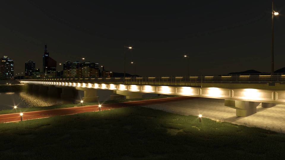 둔산대교 야간경관조명