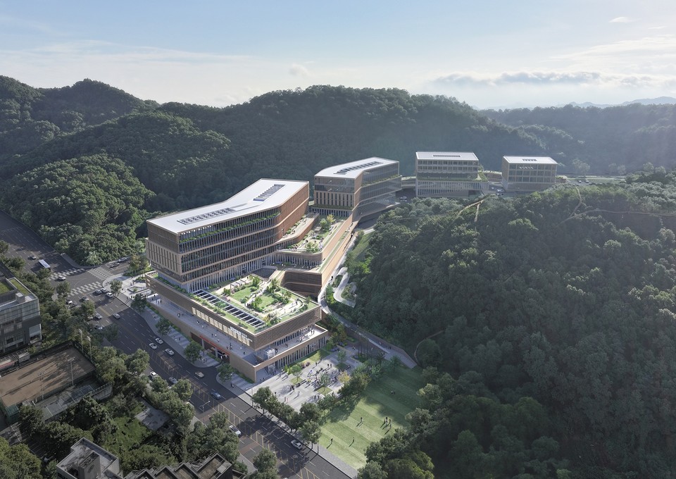 대전의료원 건립 설계공모 당선작 발표_의료원 당선작(조감도)