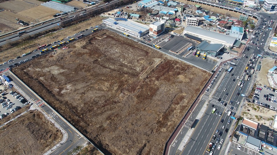 유성복합터미널 사업부지 항공사진 (1)