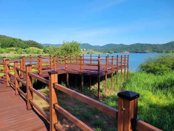 신촌누리길 데크전망 사진