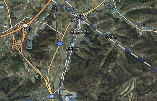 소정면 항공사진