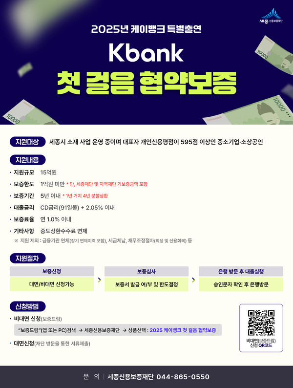 [보도자료 이미지] 2025년 케이뱅크 특별출연 케이뱅크 첫 걸음 협약보증