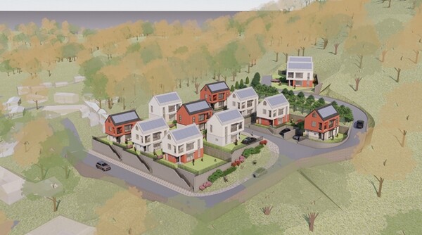 금산군이 추진중인 아토피자연치유마을 지역활력타운 조성사업 조감도