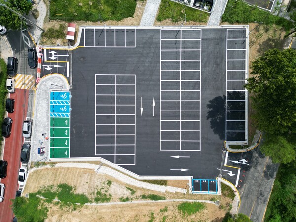 9월 1일부터 개방 예정인 신성동 공영주차장 전경/사진제공=대전 유성구청