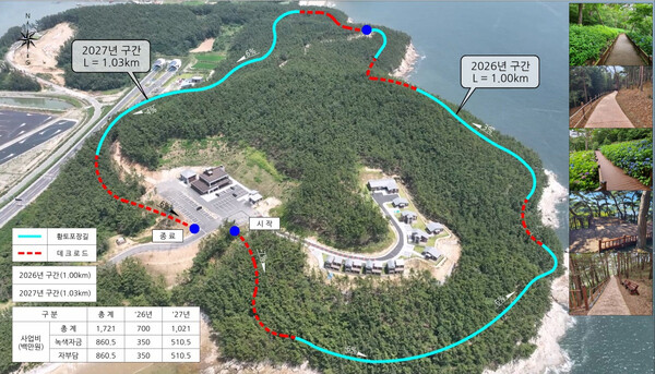 원산도자연휴양림 무장애 나눔길 조감도/사진제공=충남도청