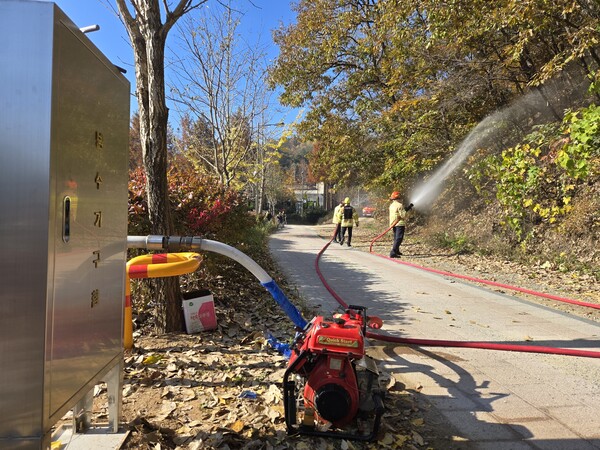 가을철 산불 대응 훈련 실시 모습/사진=세종북부소방서