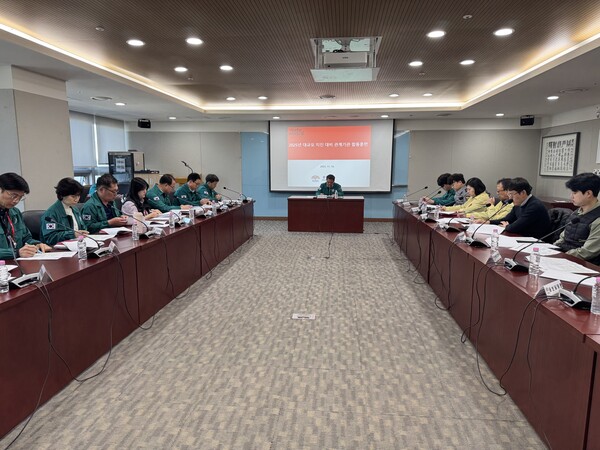 대규모 지진 대비 관계기관 합동훈련 진행 모습/사진제공=충남도청