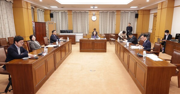 대전시의회 ‘건강하고 안전한 도시연구회’가 연구 용역 중간 보고회를 진행하고 있다./사진제공=대전시의회