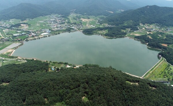 계룡저수지 전경/사진=공주시 환경보호과
