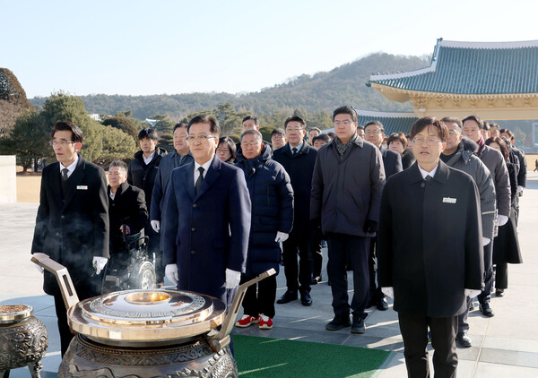 대전시의회가 병오년 새해 의정활동을 추모와 다짐으로 시작하고 있다./사진제공=대전시의회
